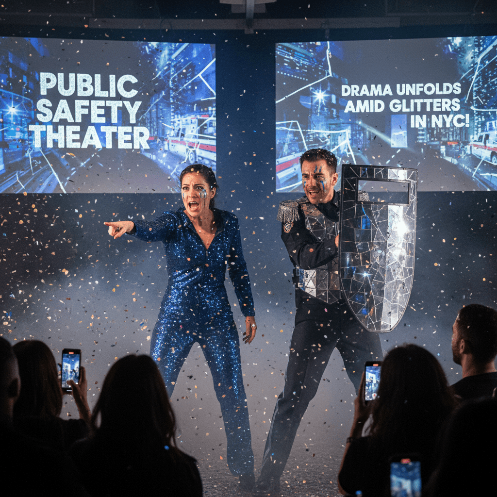 Public Safety Theater: Drama Unfolds Amid Glitters in NYC!
