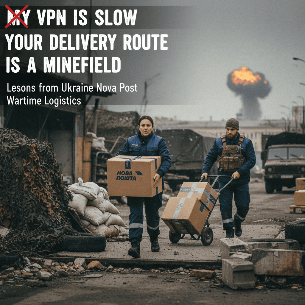 My VPN is Slow vs. Your Delivery Route is a Minefield: Lessons from Ukraine Nova Post Wartime Logistics
