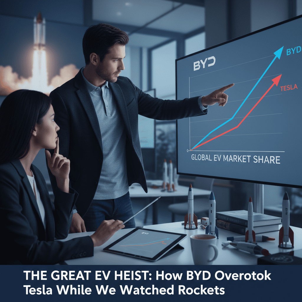 The Great EV Heist: How BYD Quietly Overtook Tesla While We Were Watching Rockets