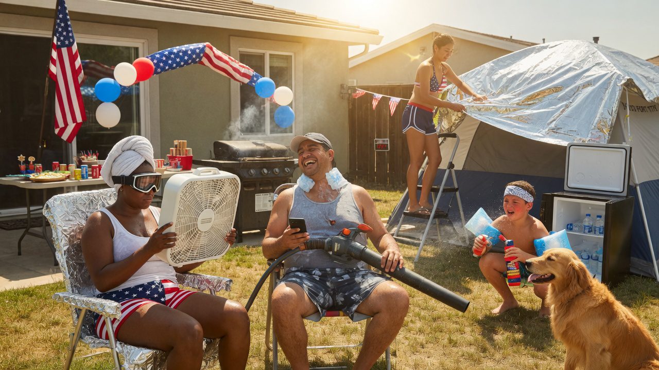 US Heatwave Crashes July 4th Plans: Absurd Survival Tactics