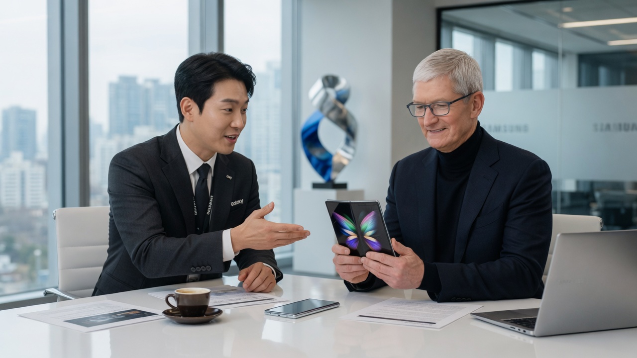 No, Tim Cook Didn’t Buy a Galaxy Fold—Samsung Hired a Different Tim Cook